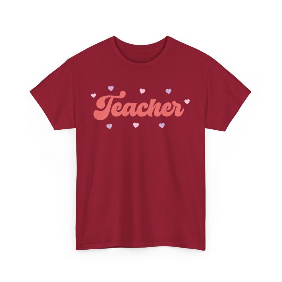 Funny Valentines Day T-shirt, Teacher Love, Plus Size Graphic Tee For Men Women
