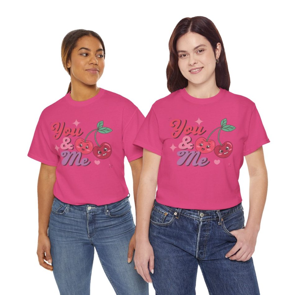 Funny Valentines Day T-shirt, You and Me, Plus Size Graphic Tee For Men Women