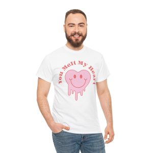 Funny Valentines Day T-shirt, You Melt My Heart, Plus Size Graphic Tee For Men Women