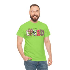 Jesus Valentines Day T-shirt, I am loved john coquette, Plus Size Tee For Women