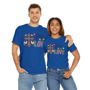 Jesus Valentines Day T-shirt, Jesus is love western valentine, Plus Size Tee For Women