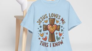 Jesus Valentines Day T-shirt, Jesus loves me this i, Plus Size Tee For Women