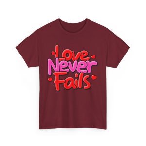 Jesus Valentines Day T-shirt, Love never fails valentine jesus, Plus Size Tee For Women