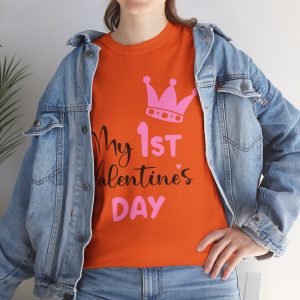 My 1st Valentine’s day Girl Crown, Valentines Day T-shirt