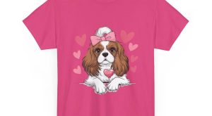 Pet Valentines Day T-shirt, Cavalier king charles spaniel, Plus Size