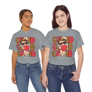 Retro Valentines Day T-shirt, Retro cupid vibes valentine