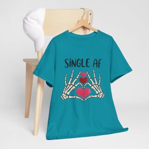 Retro Valentines Day T-shirt, Single Af, Plus Size