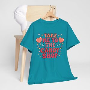 Retro Valentines Day T-shirt, Take me to the candy
