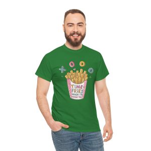 Retro Valentines Day T-shirt, TIME FRIES WHEN I’M WITH YOU, Plus Size