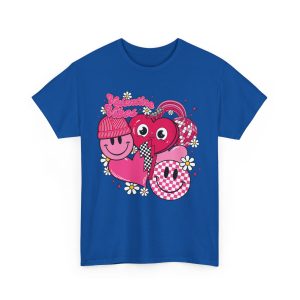 Retro Valentines Day T-shirt, Valentine groovy vibes