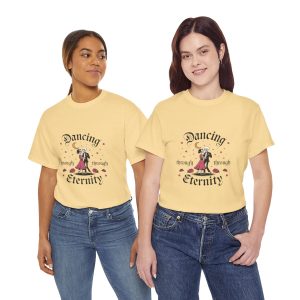 Skeleton Graphic Valentines Day T-shirt, Dancing through eternity valentine, Plus Size