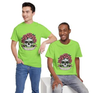 Skeleton Graphic Valentines Day T-shirt, Roses are Red Inside Dead, Plus Size