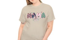 Valentine Bow T-shirt, Mama mama heart