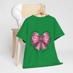 Valentine Bow T-shirt, You are worthy loved blessed