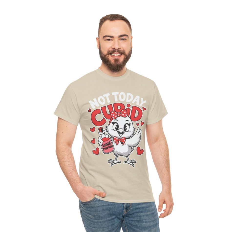 Valentine Farm T-shirt, Not today cupid chick Valentines Days Valentine Farm T-shirt, Not today cupid chick Valentines Days
