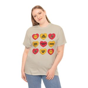 Valentine Football T-shirt, Be Mine XOXO Love Valentines Day