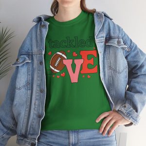 Valentine Football T-shirt, I tackled love valentines football