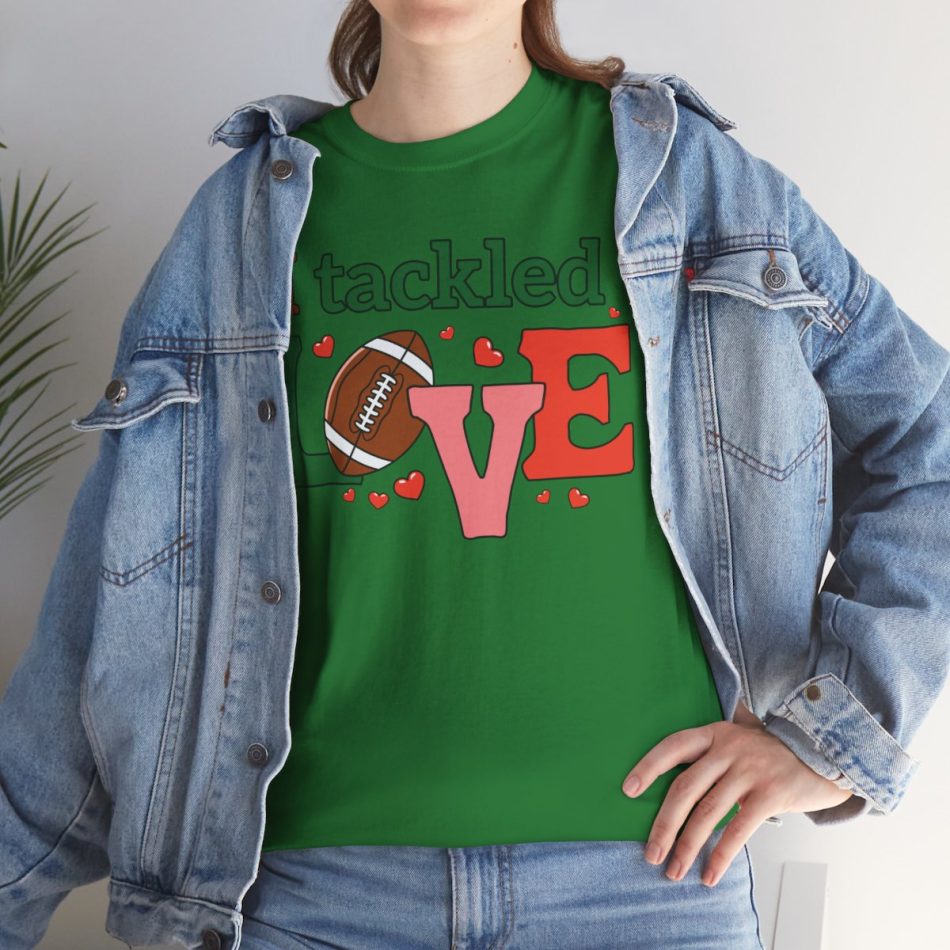 Valentine Football T-shirt, I tackled love valentines football Valentine Football T-shirt, I tackled love valentines football