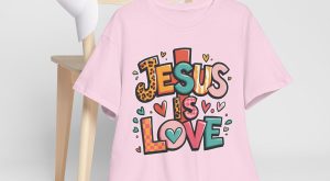 Valentine Jesus T-shirt, Jesus is love western Valentines Day