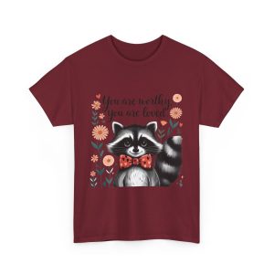 Valentine Raccoon T-shirt, Racoon Valentines Days day loved