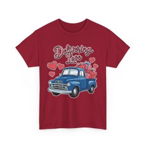 Valentine Truck T-shirt, Delivering love vintage valentine