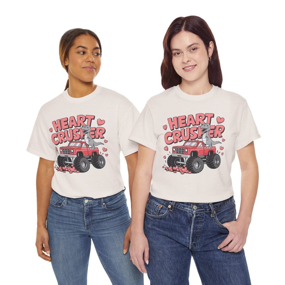 Valentine Truck T-shirt, Heart crusher valentine truck