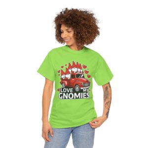 Valentine Truck T-shirt, Love my gnomies funny valentine