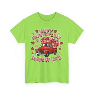 Valentine Truck T-shirt, Pink valentine truck happy heart