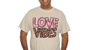 Valentines Day 2025 T-shirts, Love Vibes Pink Leopard Valentine