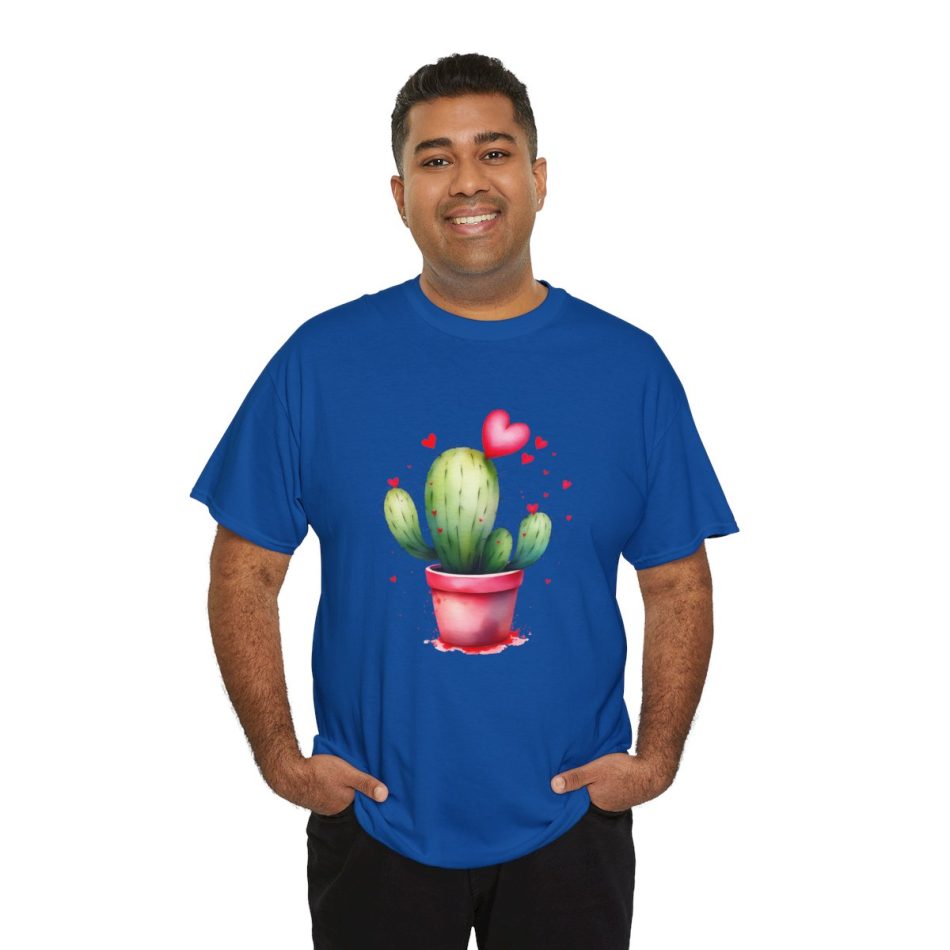 Valentines Day T-shirt, Valentine’s Day Cactus