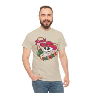 Weird Valentine T-shirt, Howdy Valentines Day skeleton with cactus